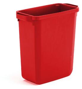 Odpadkový kôš na triedenie odpadu OLIVER, objem 60 L, červený