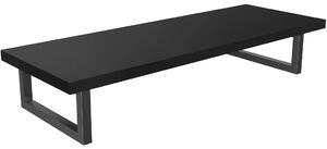 CERANO - Doska pod umývadlo Navira Pro + 2 konzoly pod dosku - čierna matná - 80x46x3, 6 cm