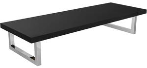 CERANO - Doska pod umývadlo Navira Pro + 2 konzoly pod dosku - čierna matná - 80x46x3, 6 cm