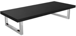CERANO - Doska pod umývadlo Navira Pro + 2 konzoly pod dosku - čierna matná - 60x46x3, 6 cm
