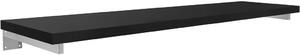 CERANO - Doska pod umývadlo Navira Pro + 3 skryté konzoly - čierna matná - 140x46x3, 6 cm