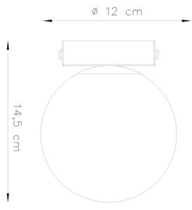 Sollux SL.1151 - Stropné svietidlo YOLI 1xG9/12W/230V čierna