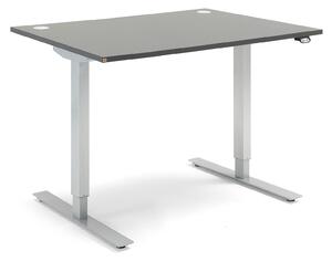 Výškovo nastaviteľný stôl FLEXUS, rovný, 1200x800 mm, šedá