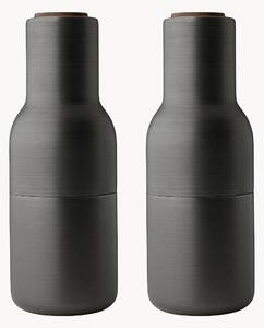 Mlynčeky na soľ a korenie's vrchnákmi z orechového dreva Bottle Grinder, 2 ks