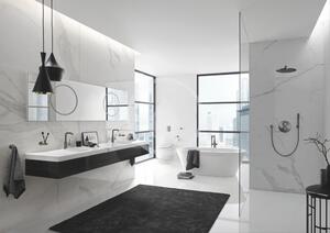 Grohe - Hlavová sprcha Cosmopolitan 310 s ramenom 380 mm, 1 prúd, kartáčovaný tmavý grafit