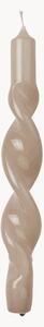 Ručne vyrobené kužeľovité sviečky Twist, 2 ks