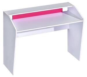 Písací stôl 120 Tofiko TO09, Farby: biela / biely + ružový Mirjan24 5902928233988