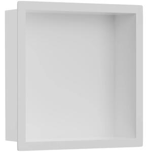 CERANO - Zápustná polička/nika s okrajom do obkladu - biela matná - 30x30x10 cm