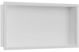 CERANO - Zápustná polička/nika s okrajom do obkladu - biela matná - 60x30x10 cm
