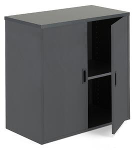 Kancelárska skriňa MODULUS, 800x800x400 mm, čierna