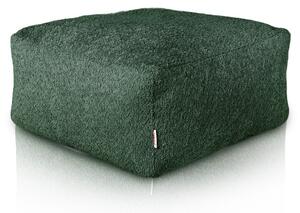 Podnožka Boucle tmavozelená kocka