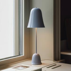 Globen Lighting Stolová lampa Blåklockan, svetlo modrá, výška 56 cm, Modrá, Obývacia izba / jedáleň, kov, Škandinávsky, Stojacie svietidlo