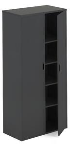 Kancelárska skriňa MODULUS, 2000x800x400 mm, čierna