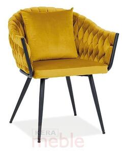 Jedálenská stolička Nuvo - žltá