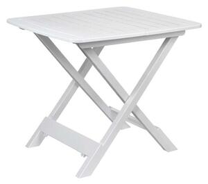 DekorStyle Rozkladací balkónový stôl PROGARDEN 79 cm biely