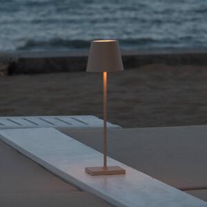 Zafferano Poldina lampa na batérie IP65 piesková