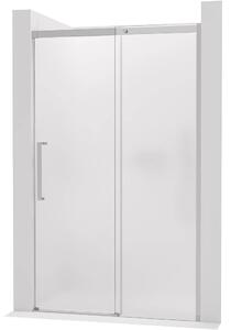 CERANO - Sprchové posuvné dvere Lantono - pravá - 8 mm - Soft-Close - chróm, mliečne sklo - 100x195 cm