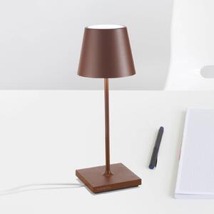 Zafferano Poldina mini lampa batérie IP65 corten