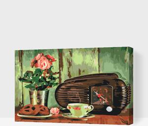 Gario Maľovanie podľa čísel Retro rádio Veľkosť: 60 x 40 cm, Rámovanie: Bez vnútorného rámu