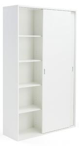 Kancelárska skriňa s posuvnými dverami MODULUS XL, 2000x1200 mm, biela