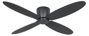 ECO PLANO II Inteligentný stropný ventilátor 132 antracit CasaFan, Eco Plano II, Sivá, Obývacia izba, Plast, Moderný