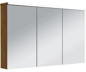 CERANO - Kúpeľňová zrkadlová skrinka s LED osvetlením Avia - dub medový - 115x70x16, 5 cm