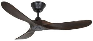 Stropný ventilátor ECO GENUINO čierny/orechový 122 – CasaFan CasaFan, Eco Genuino, Drevo, Obývacia izba, Drevo, Moderný