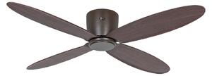 ECO PLANO II Inteligentný stropný ventilátor 132 cm, orech – CasaFan CasaFan, Eco Plano II, Drevo, Obývacia izba, Plast, Moderný