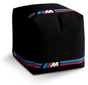 Sablio Taburet Cube MPERFORMANCE pruh - 40x40x40 cm