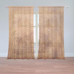 Sablio Záclony Drevo 2: 2ks 150x250cm