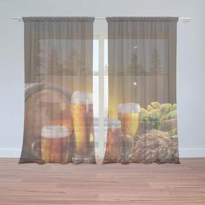 Sablio Záclony Pohár s pivom: 2ks 150x250cm