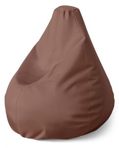 Sablio Sedací vak Pear Gaštanová - 70 x 95 x 15 cm