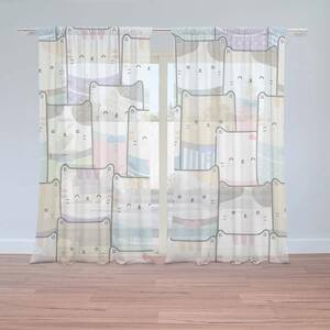 Sablio Záclony Farebné mačiatka: 2ks 150x250cm