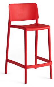 Barová stolička RIO, výška sedáku 650 mm, červená