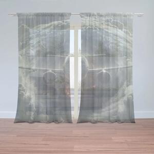 Sablio Záclony Lietadlo v búrke: 2ks 150x250cm