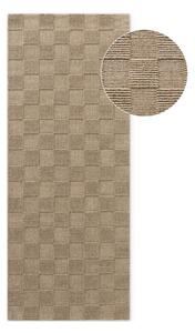 Hnedý ručne tkaný vlnený behúň 80x200 cm Scala – Villeroy&Boch