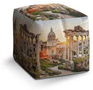 Sablio Taburet Cube Rím Forum Romanum - 40x40x40 cm