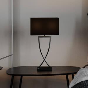 By Rydéns Omega stolová lampa chróm/čierna výška 52cm