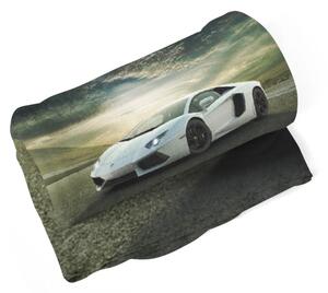 Sablio Deka Biele Lamborghini - 150x120 cm