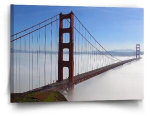 Sablio Obraz Golden Gate v hmle - 60x40 cm