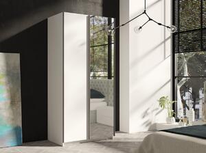 Skriňa s posuvnými dverami a zrkadlom Palma 100, Farby: biela / biela + zrkadlo Mirjan24 5902928908732
