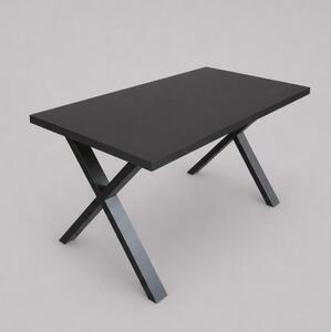 Rozkladací jedálenský stôl DOMO 150/190x80 cm čierny