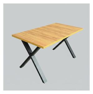 Rozkladací jedálenský stôl DOMO 150/190x80 cm dub craft/čierna