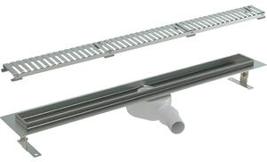CERANO - Sprchový odtokový žľab, sifón otočný 360 ° - DN50 - nerez - 72 cm