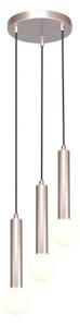 ITALUX PND-33574-3-CF - Luster na lane FILANO 3xG9/5W/230V ružové zlato