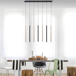 LED závesné svietidlo Flute, stmievateľné, 7-pl