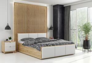 Čalúnená posteľ SANTOS, 120x200, grafit/trinity 19 - ružová + kovový rošt + matrac