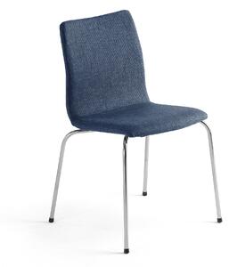 Konferenčná stolička OTTAWA, modrá/chróm