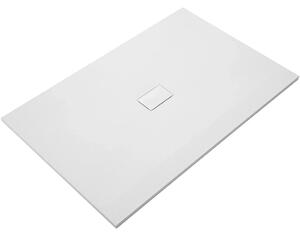 CERANO - Sprchová vanička obdĺžniková FlexiCut - SMC/minerálny kompozit - upraviteľná - biela mätná - 120x100x3 cm