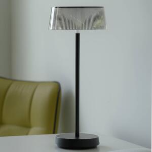 LED lampa Dora na batérie stmievateľná IP44 čierna